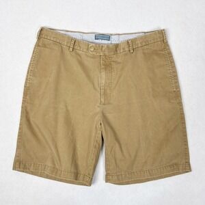 Peter Millar Chino Shorts Mens 38 Khaki Pima Cotton Classic Fit